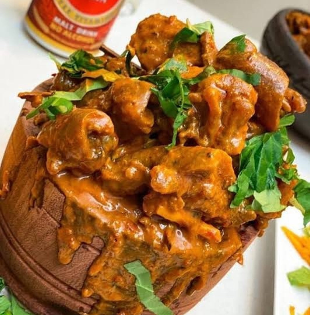 Nkwobi (Cow Foot in Spicy Palm Oil Sauce)